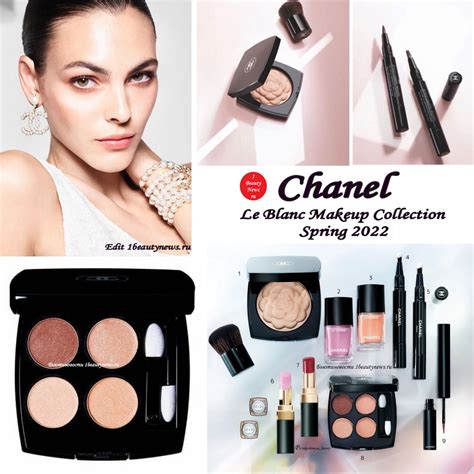 chanel le blanc 2022 makeup collection|2.